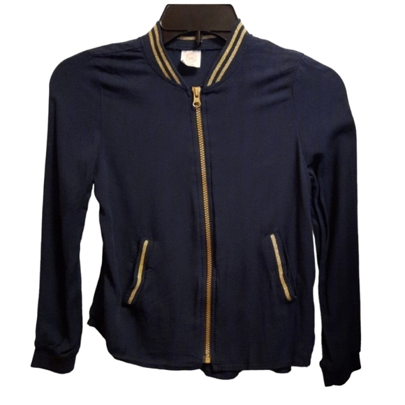 Wonder Nation Girls Blue and Gold Jacket Size Medium - Picture 2 of 6